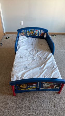 Paw patrol toddler bed and mattress