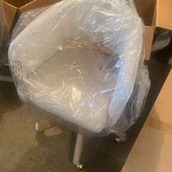 Beige Swivel Office Chair Brand New