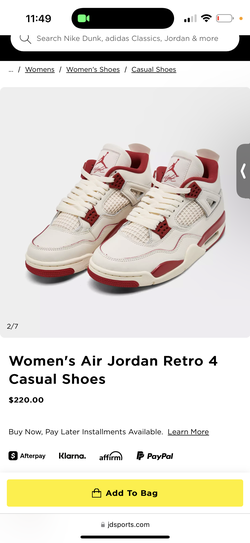 Woman retro 4s