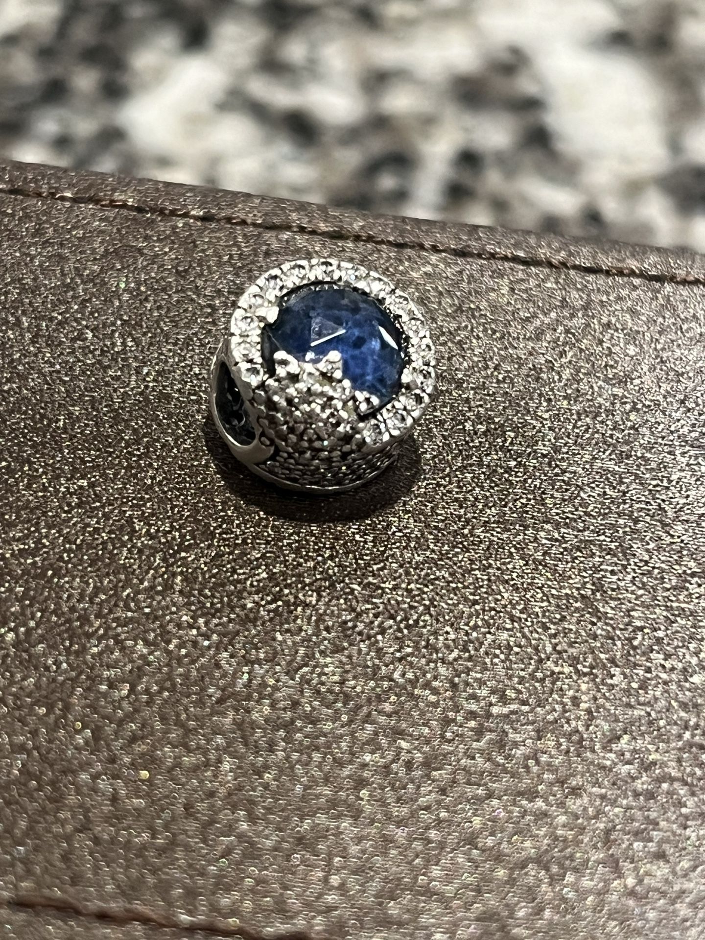 Pandora Blue  Dazzling  Snowflake Charm