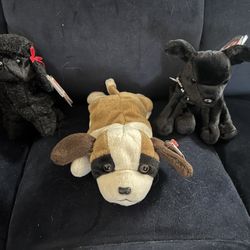 Dog Beanie Babies Set Of 3