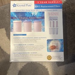 Krystal Pure - KR15 Replacement Filters (Reverse Osmosis)