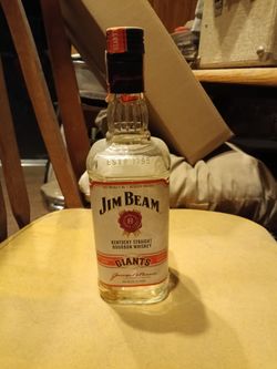 San Francisco Giants Jim Beam Whiskey bottle - empty