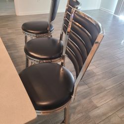 Black And Silver Bar Stools