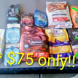 all dog food in pic only $75