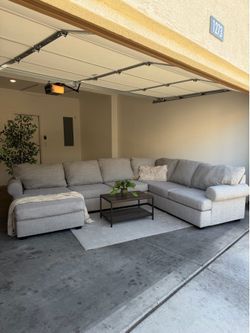 Large Gray Sectional Couch