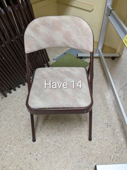 14 Folding Chairs