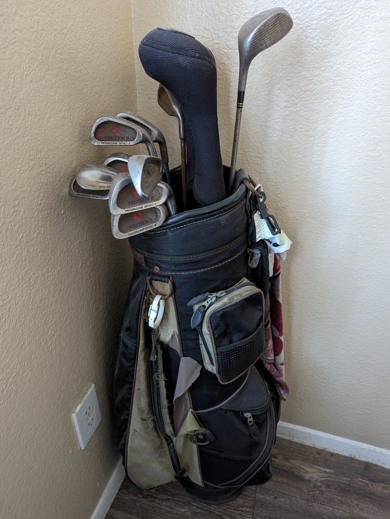 Full Set Of Golf Clubs And Bag