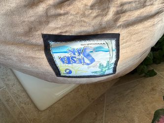 Giant 7 foot Siesta Sak Bean Bag Chair in Light Brown