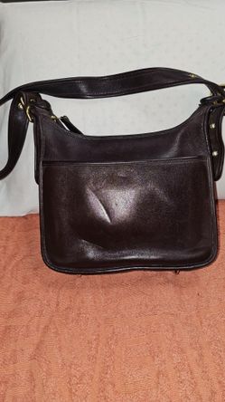 Vintage Brown Leather Coach Bag 