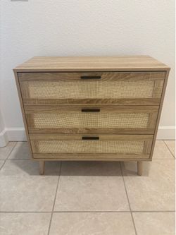 Rattan dresser new