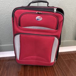 American Tourister Red Carry On Size Luggage 21” L
