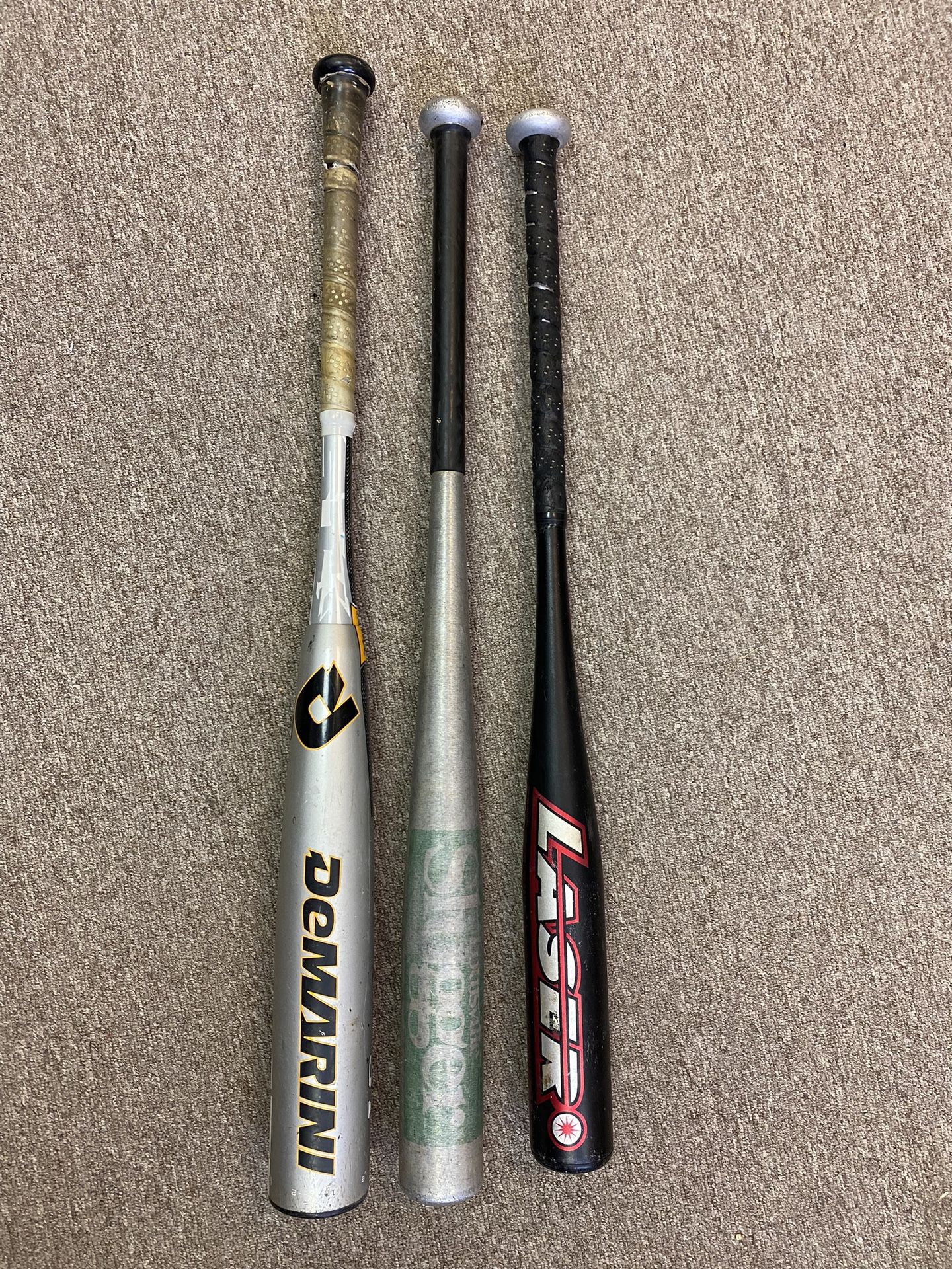 Baseballs Bats $15/each OR $40 For All 