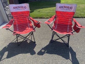 Set Of 2 Fold Up football field theme Camping yard Chairs 