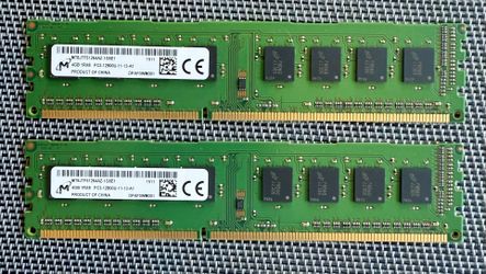 Micron 8GB SO-DIMM (2x 4GB Modules), 1Rx8 PC3-12800U, 11-13-A1 (MT8JTF51264AZ-1G6E1)