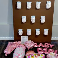 Baby Shower Decorations With Diaper Pong Game