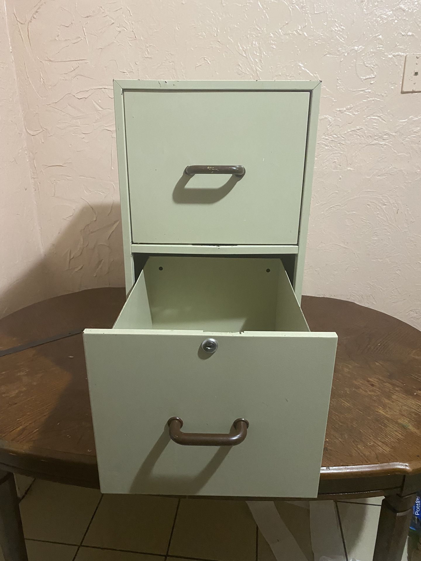 Grey 2 Drawer Filing Cabinet 