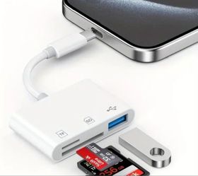 Type C to SD Card Reader OTG USB Cable Micro SD/TF Card Reader Adapter Camera Adapter Memory Card Data Transfer for IOS Android Windows Macbook Cell P