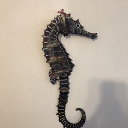 Seahorse Metal Sign 