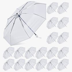 PAQUETE DE 12 Paraguas Trasparente Para Eventos $55