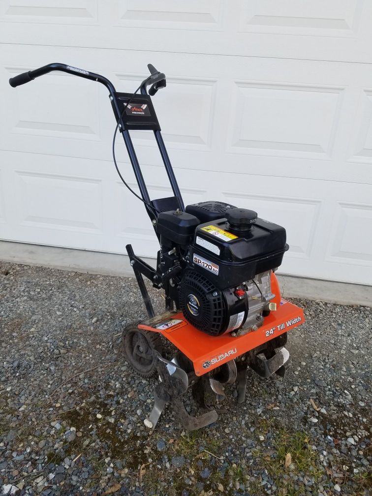 Like New Ariens 24" Front Tine Garden Tiller 169cc Subaru Engine