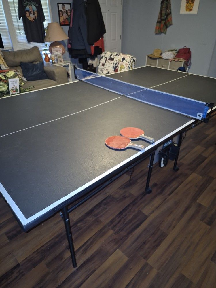 Ping Pong Table w/ Paddles and Balls