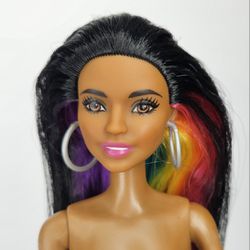 Barbie Rainbow Sparkle Hair AA FXN97 Daya Facemold