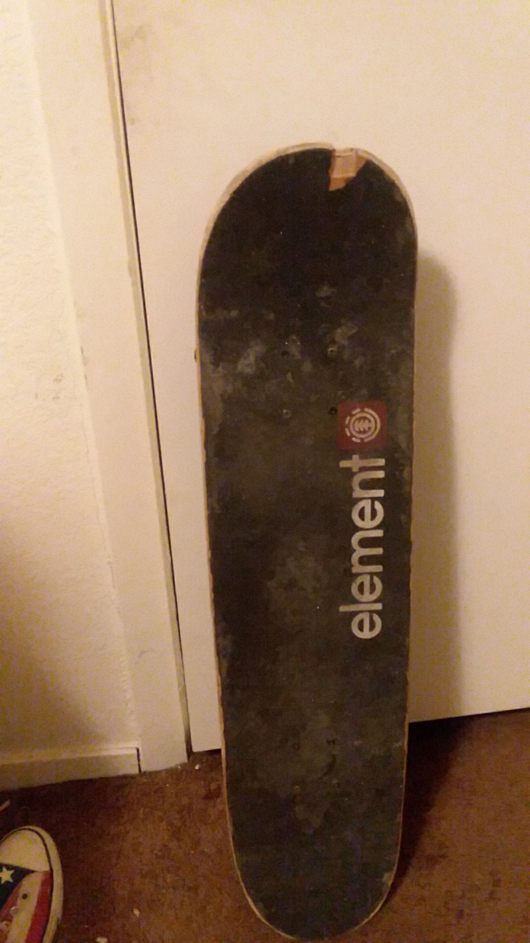 Element skateboard with HIM BAM logo