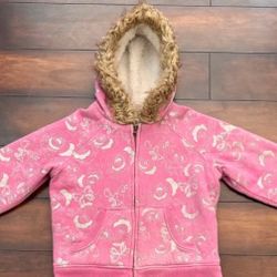 Little Girls Clothes Children’s Place Pink Winter Hooded Jacket Size 10/12