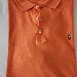 Mens POLO Ralph Lauren classic fit light orange shirt Size S
