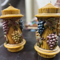 Carved Candles From Germany 