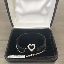 Diamond Heart 18" Pendant Necklace (1/10 ct. t.w.) in Sterling Silver