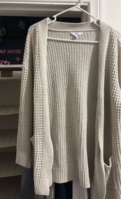White cardigan