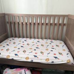 Baby  Crib  (ikea Sundvik) And Mattress 