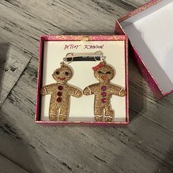 Betsey Johnson Gingerbread Earrings 