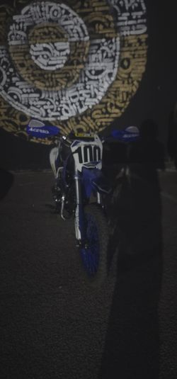Dirt bike running