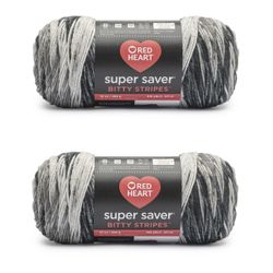 Medium Acrylic Yarn, 10oz/283g, 515 Yd (2 pk) Newsprint