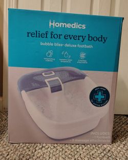 Brand New Bubble Bliss Deluxe Footbath