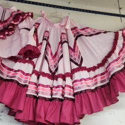 Falda Folclórica, Falda De Practica, Falda De Ensayo, Falda Danza