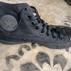 Black High Top Chuck Taylor's Men's Size 9 