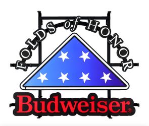 Budweiser Folds Of Honor Beer Sign Neon