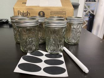 6 Pack Mason Jars 