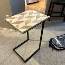 World Market C-Shaped Couch Table