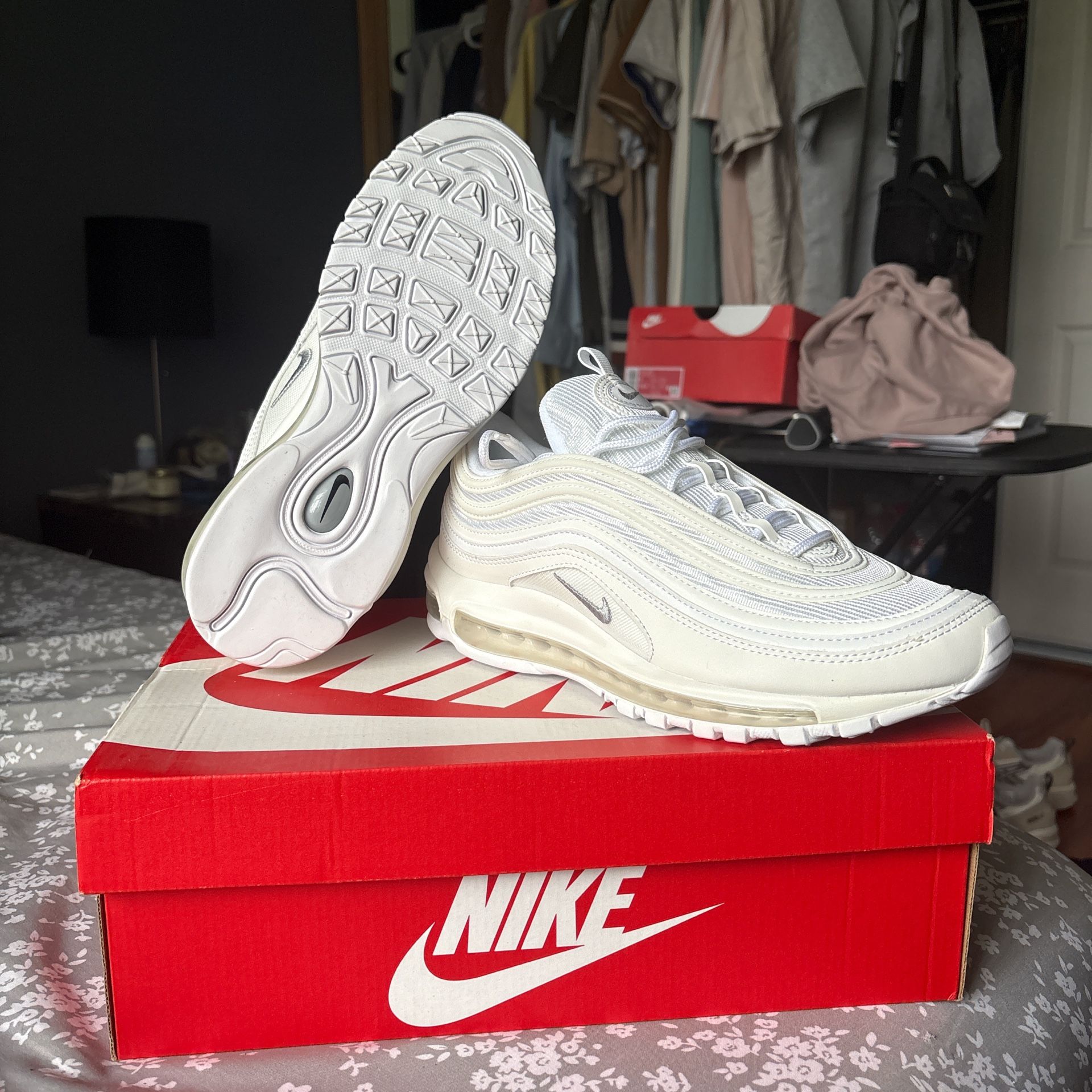 Nike Air Max 97 White Trainer (Size 9)