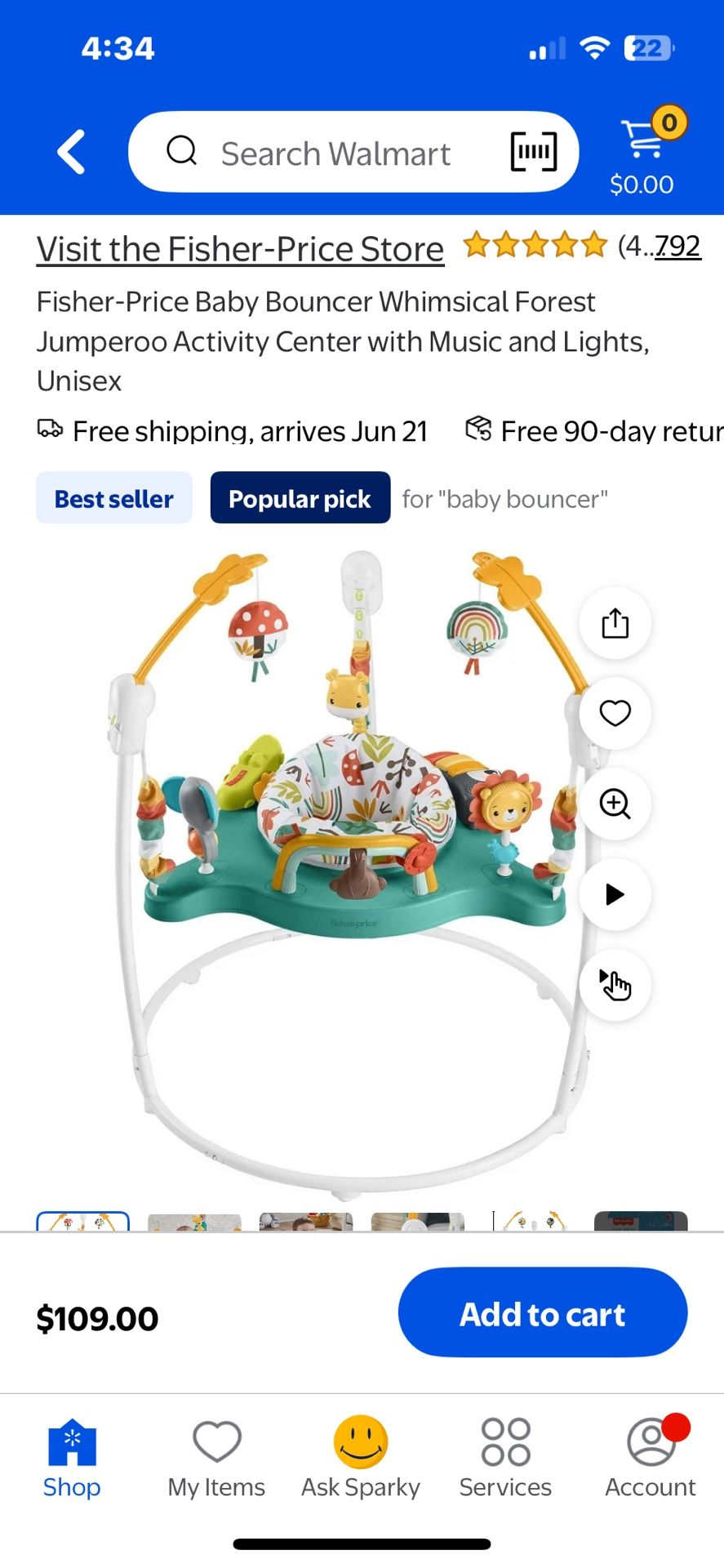 Baby Bouncer Fisher Price