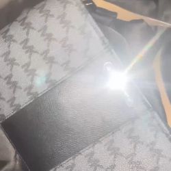 Designer Michael Kors Signature Logo Belt Bag Auethetic Black 001 SZ S/M