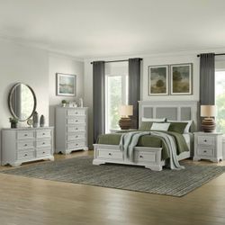 Anistyn queen  size  bed frame with  matching  dresser