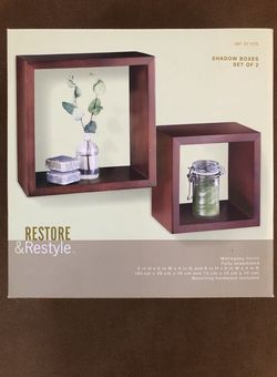 Store and restyle shadow box set of 2, New In Box
