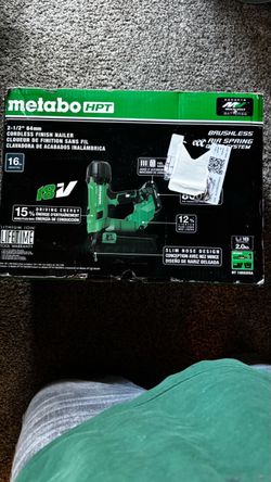 Metabo HPT 18V Cordless 16-Gauge Finish Nailer Kit – NT1865DSA