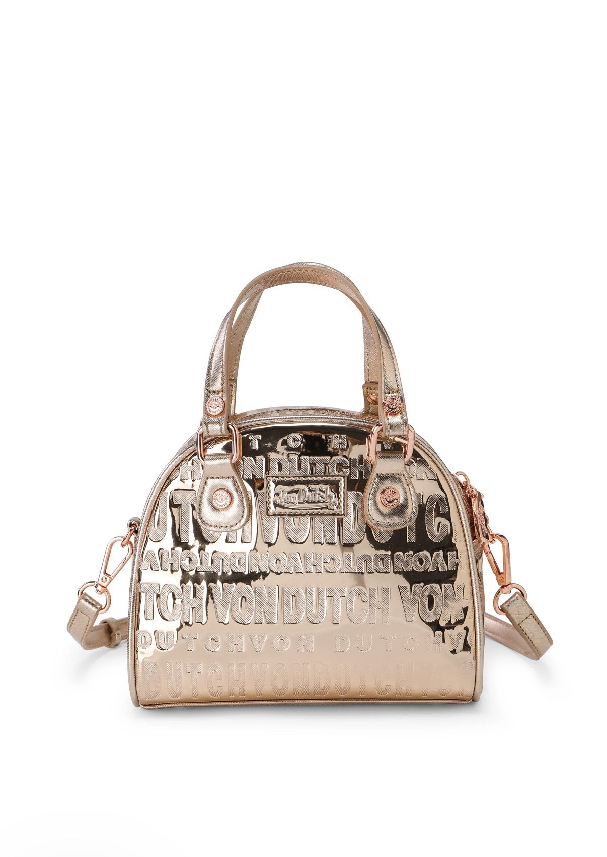 Von Dutch Gold Reflective Bowling Bag